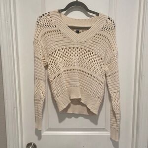 Cream Knit Women's Sweater